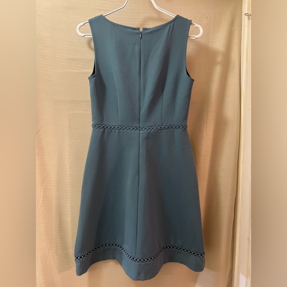 🔴 LOFT blue sleeveless dress size 0 flowy fun summer casual dressy - Picture 6 of 8